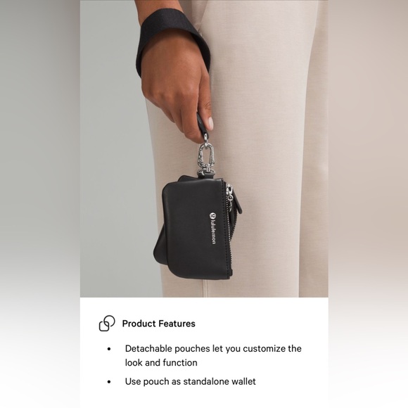 Lululemon Dual Pouch Wristlet Cactus Material - Picture 11 of 12